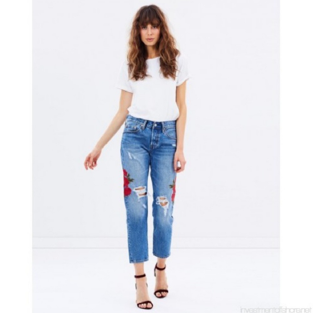 Levi's 501 Floral Jeans - Picture 2 of 8